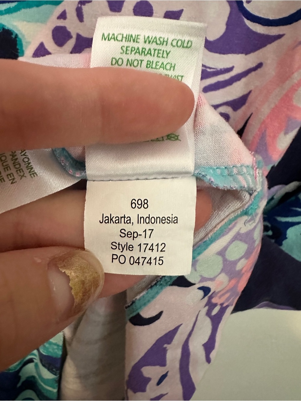 Lilly Pulitzer UPF 50+ Sophie Dress All That She Wants size Large - Picture 7 of 8